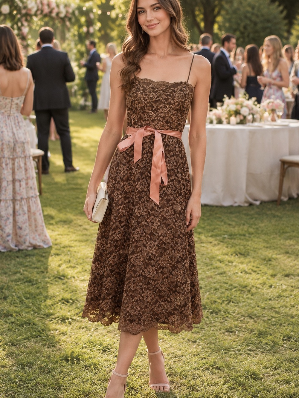 Betsy & Adam Y2K lace dress 4